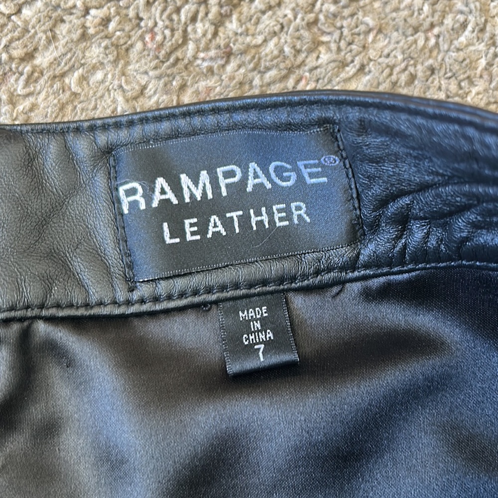 vintage rampage leather skirt - Picture 3 of 5